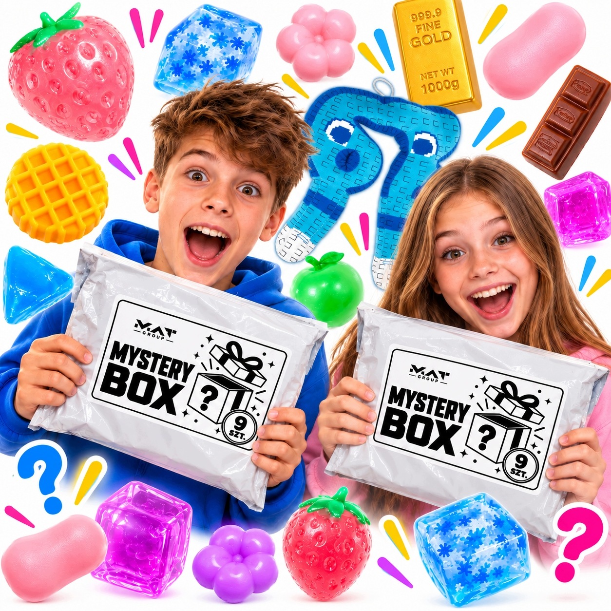 Zestaw Squishy Gniotków Mystery Box Gniotki 9SZT. Niespodzianek 67