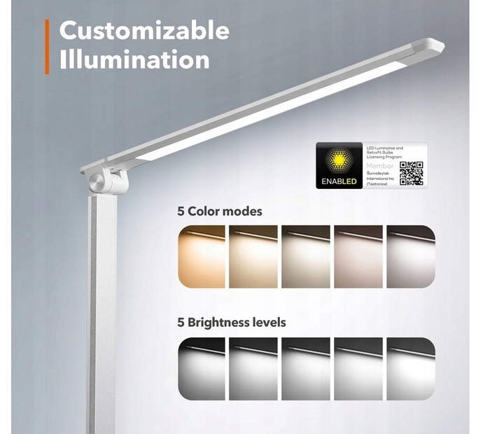 LAMPKA LAMPA BIURKOWA NOCNA NA BIURKO LED USB Marka inna