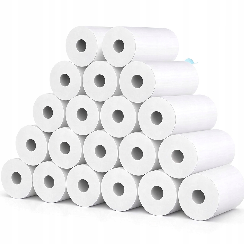 20SZT WKŁAD ROLKI PAPIER TERMICZNY do DRUKARKI TERMICZNEJ DRUKUŚ ZESTAW