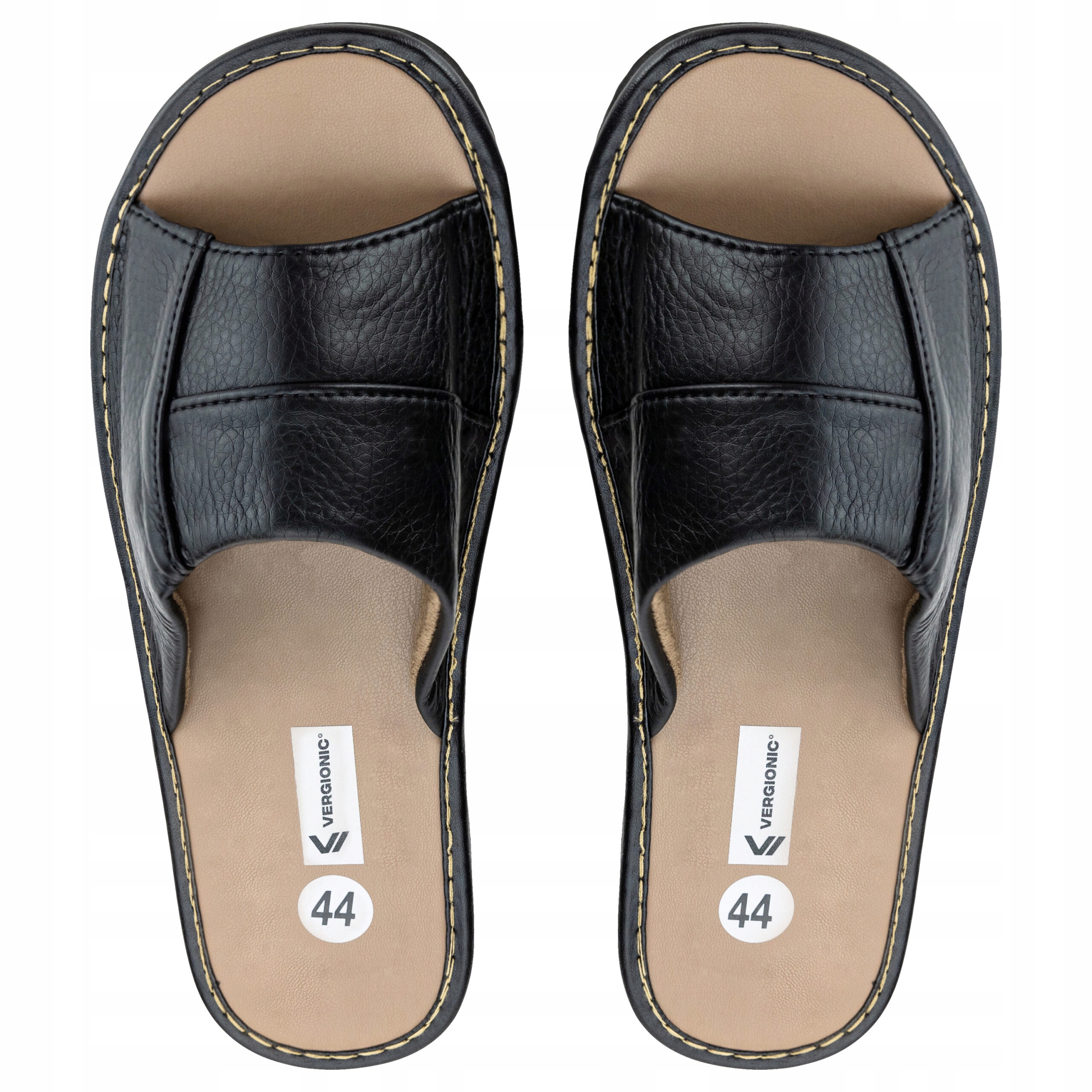 Kapcie męskie r. 43 - 44 czarne VERGIONIC