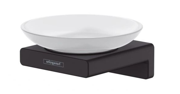 Mýdlenka černá matná Hansgrohe AddStoris