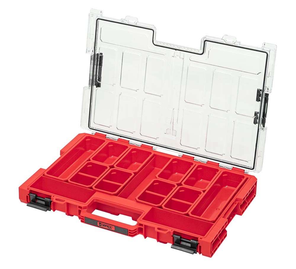 Organizér s vyjímatelnými kelímky Qbrick System One 2.0 Organizer L Red