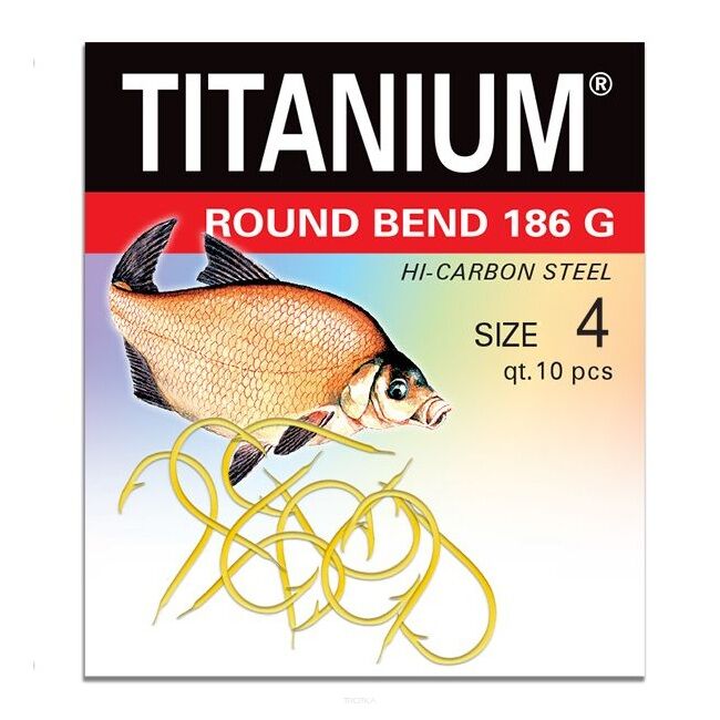 Haczyk Titanium Round Bend 186G R8 10szt Robinson