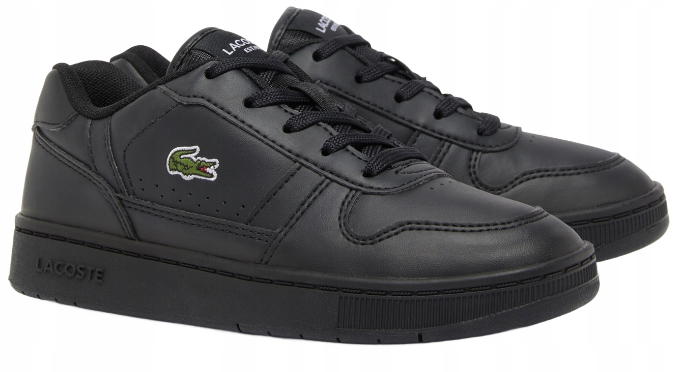 Lacoste Czarne Sportowe Buty Dziecięce Z Logo 30 U2B