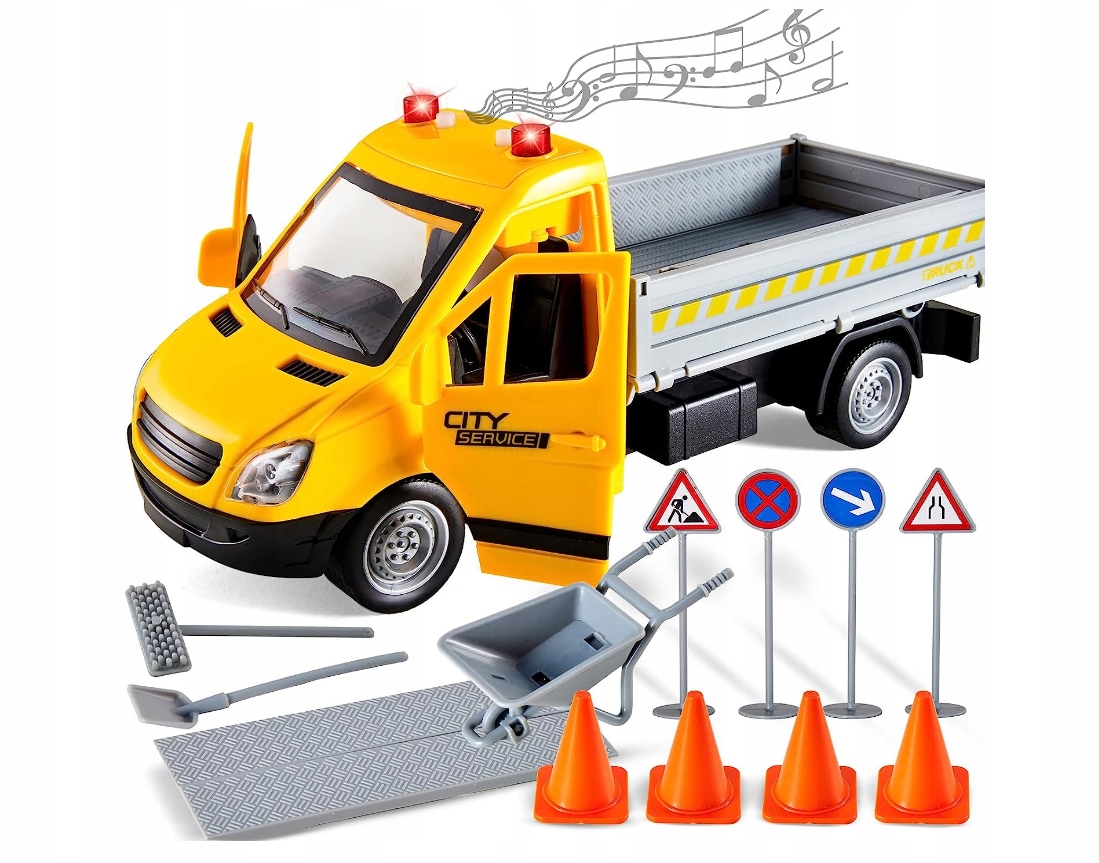 

Duża Samochód Zabawka roboty drogowe z figurką akc