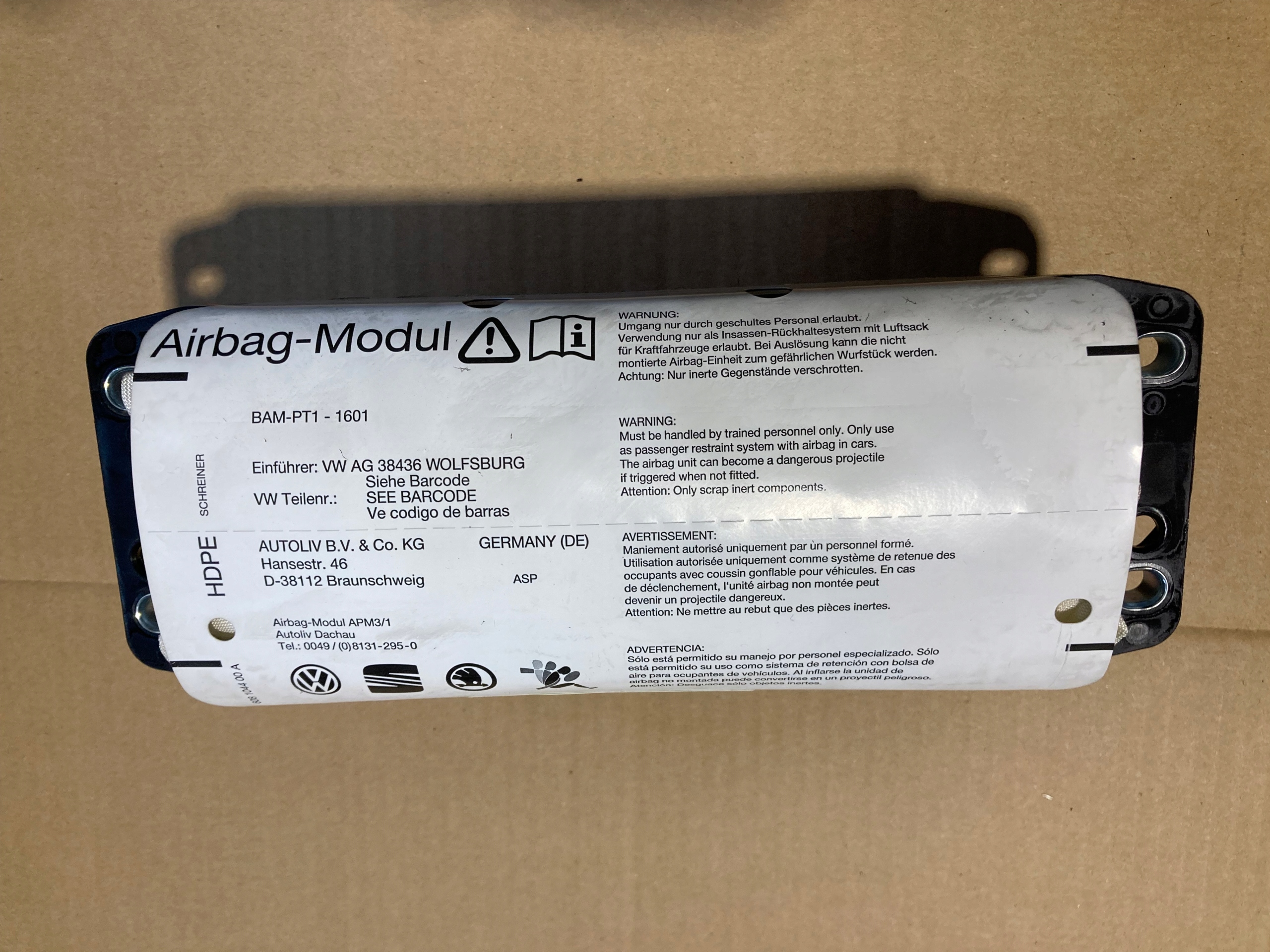 ПОДУШКА БЕЗПЕКИ VW TIGUAN І EOS 1Q0880204