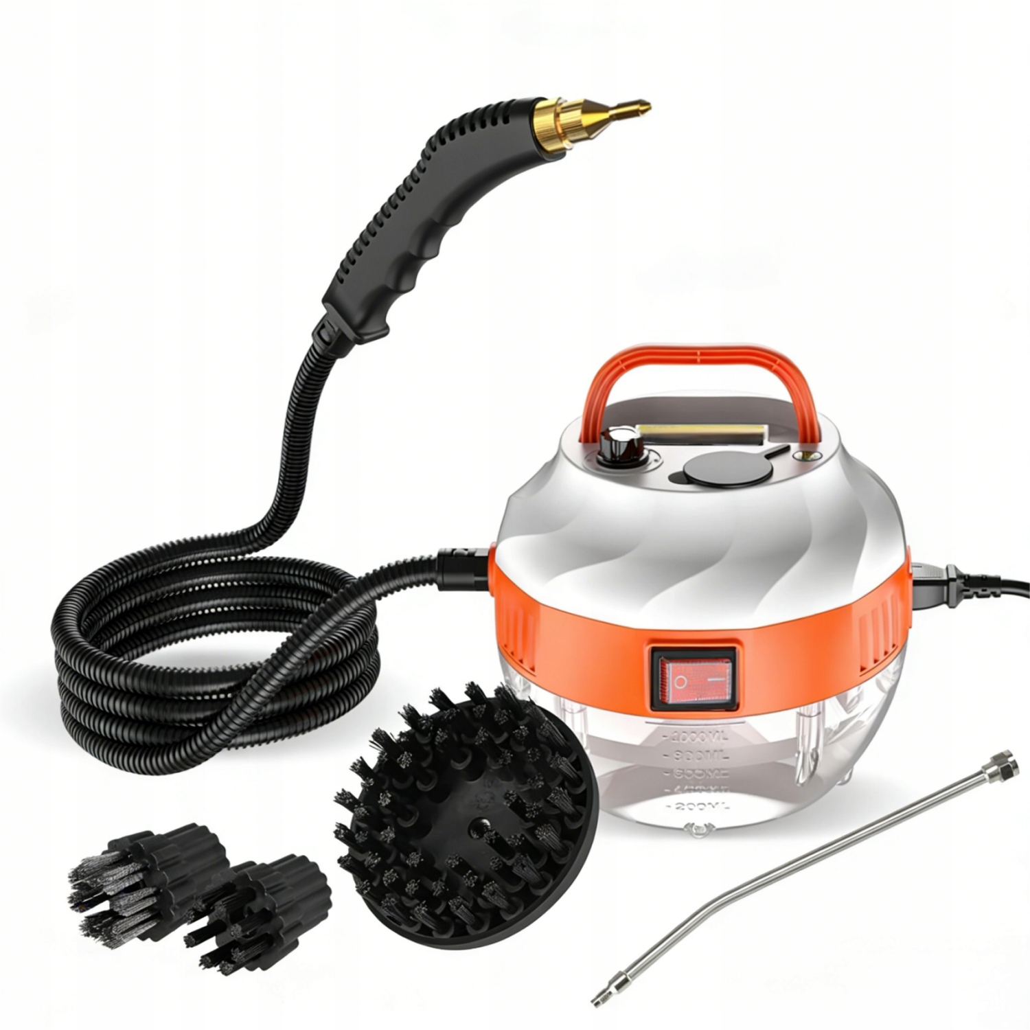 Parní Čistič Ultrixe 3800 W, 6 rychlostních stupňů, tlak 3 Bar, barva Oranžová