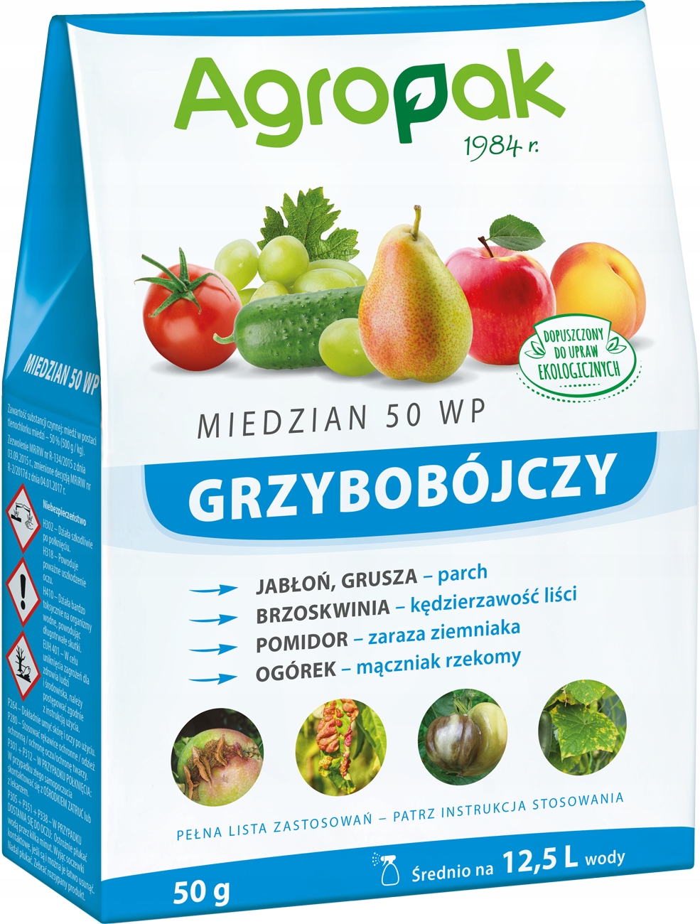 

Miedzian 50 Wp 50g Agropak parch kędzierzawość