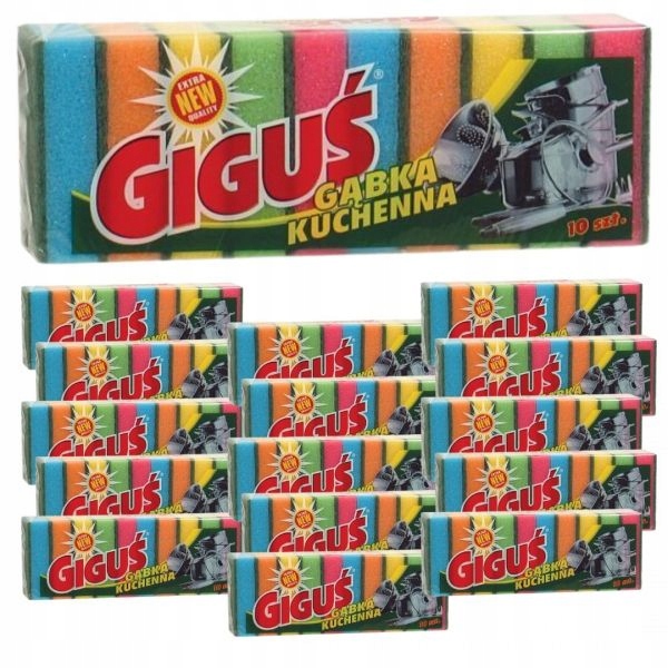 

Zmywak Kuchenny Gąbka Kuchenna Giguś 160 Sztuk