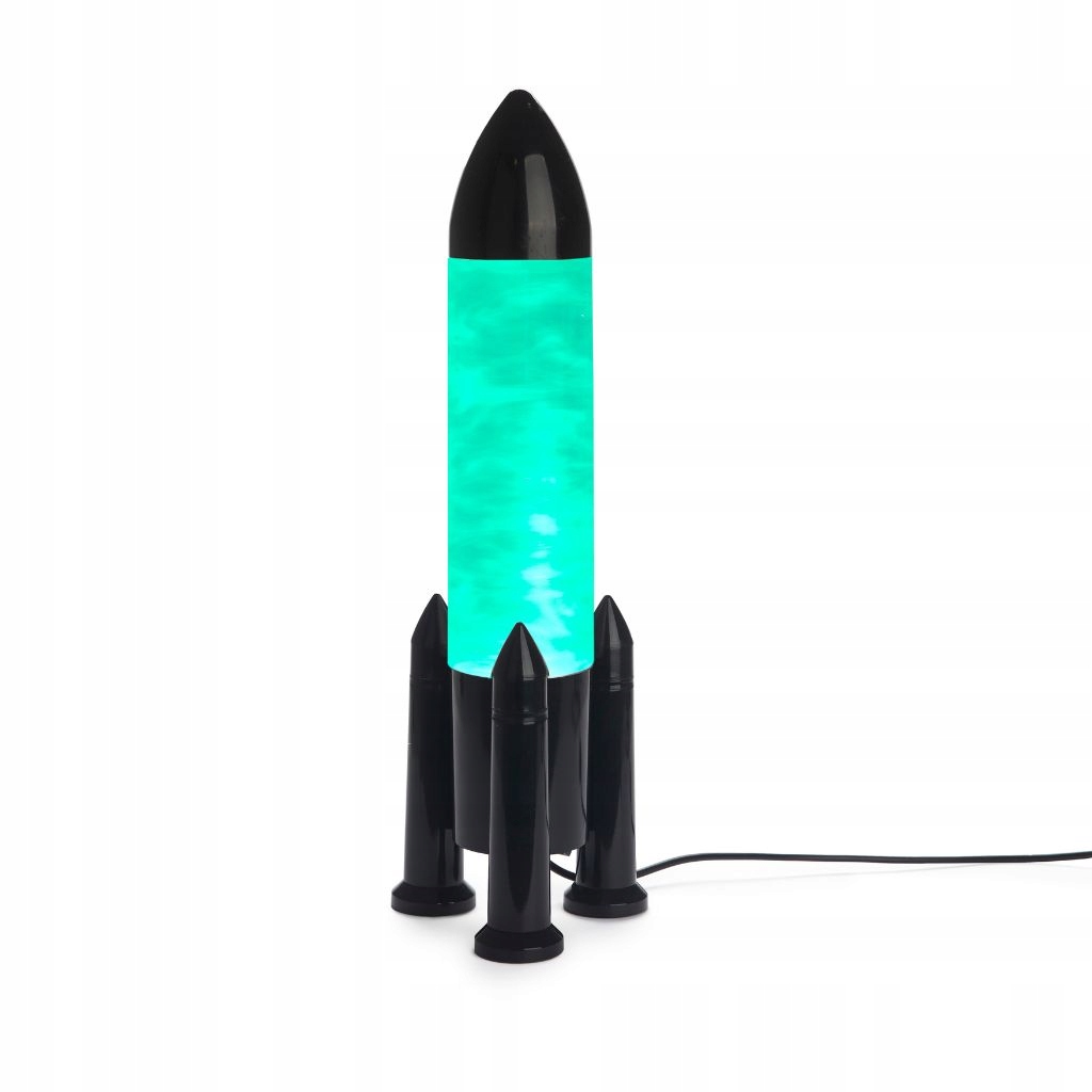 Lampa Láva Lampa Lava Raketa vír tornádo Rocket černá Led Usb 5V 1A velká