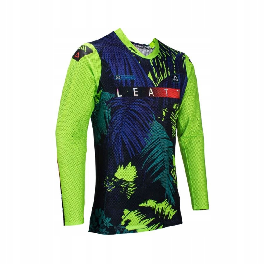 LEATT (NOWOŚĆ 2024) KOSZULKA MOTO 5.5 ULTRAWELD JERSEY JUNGLE KOLOR CZARNY/