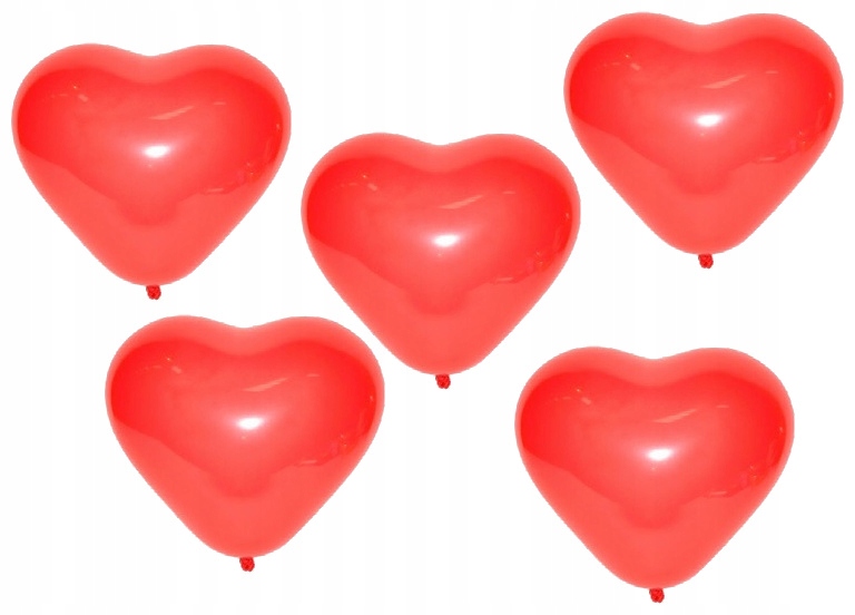 

Balony Serca Serce Czerwone 5 sztuk Ślub Wesele