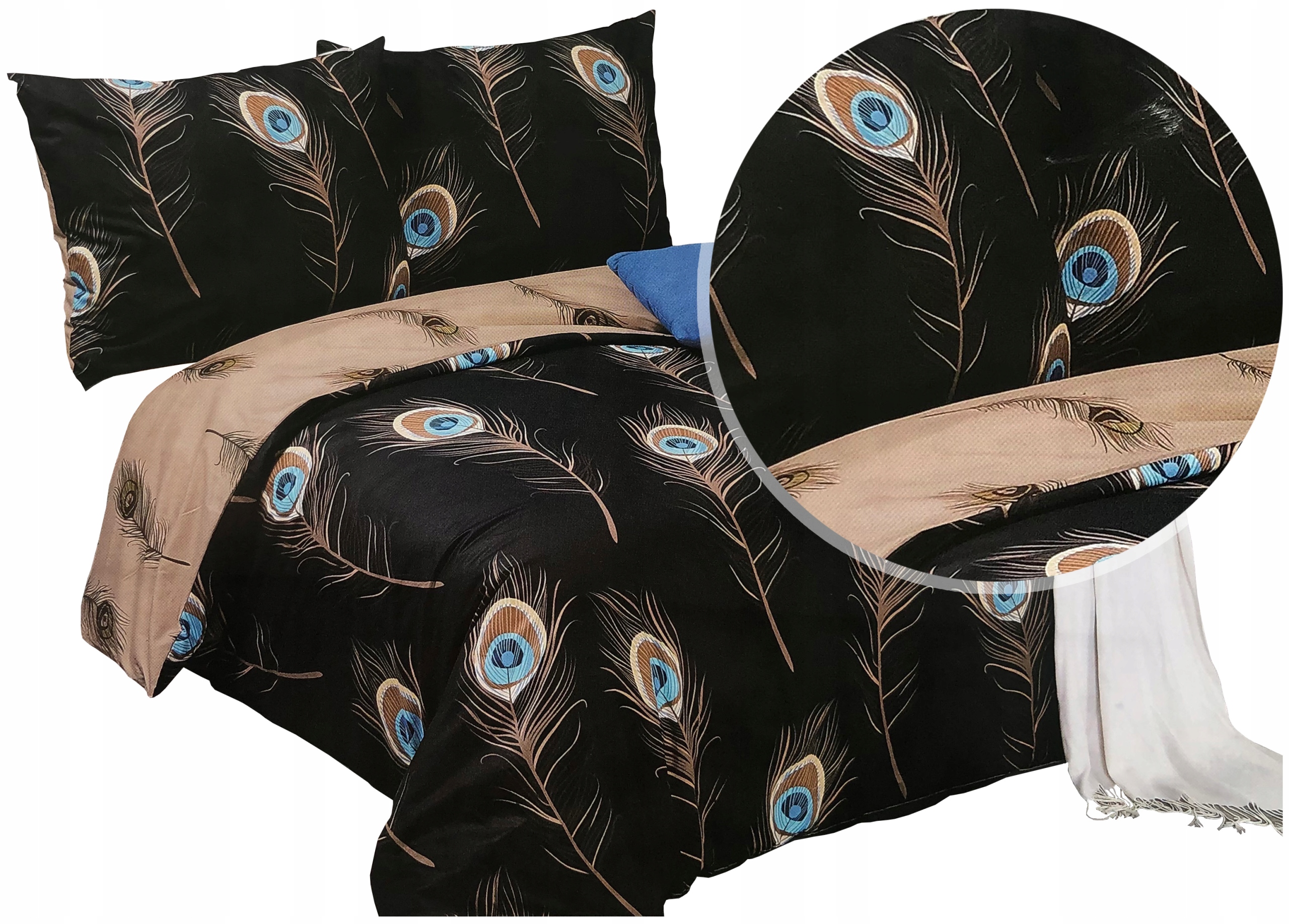 Pościel 160x200 Elway 100% Bawełna Komplet Pościeli Satynowej Nowe