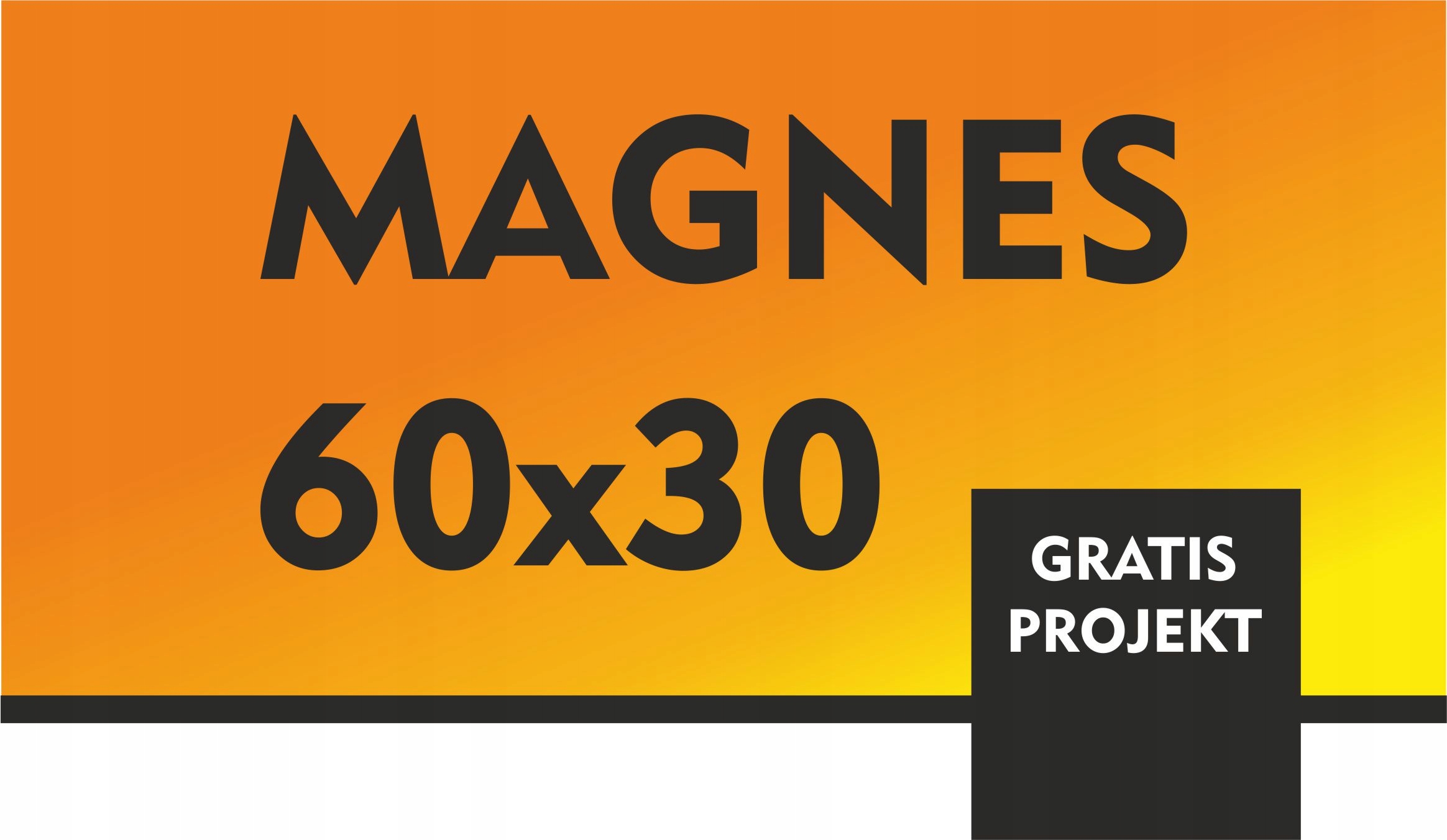 

Magnes na Samochód Reklama Magnetyczna 60x30