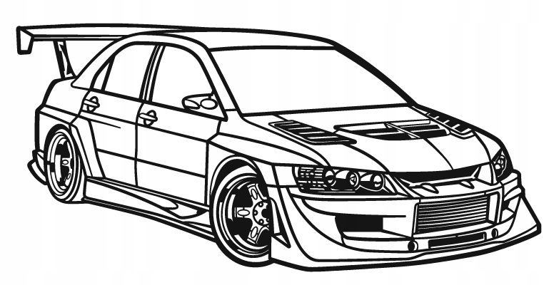 nástěnná dekorace Obraz Auto Mitsubishi Lancer Evo IX Custom
