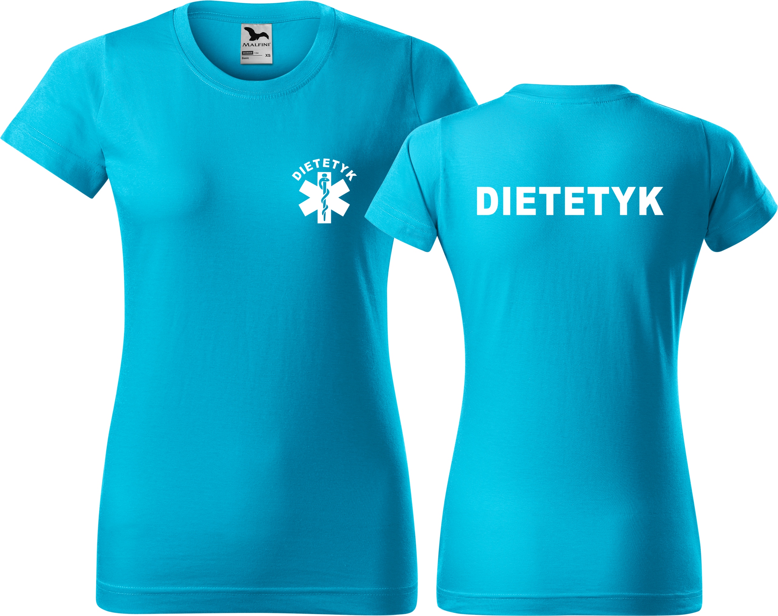 

Damska koszulka medyczna Dietetyk T-shirt Jakość