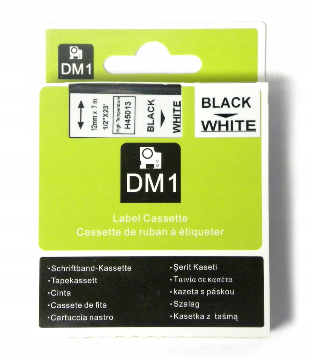 Taśma High Temp do Dymo 12mm H45013 biała