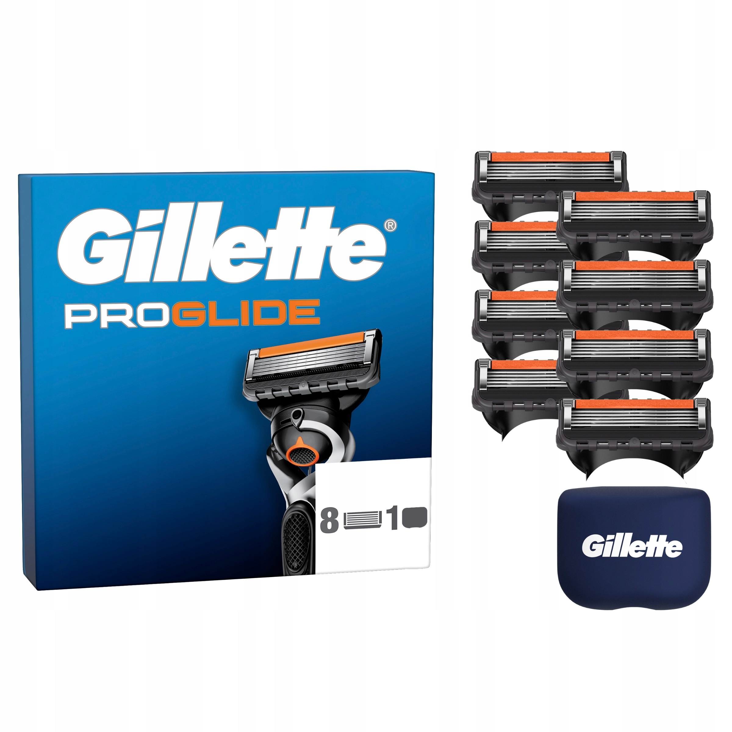 Gillette ProGlide Wkłady wymienne z 5 ostrzami i precyzyjnym trymerem