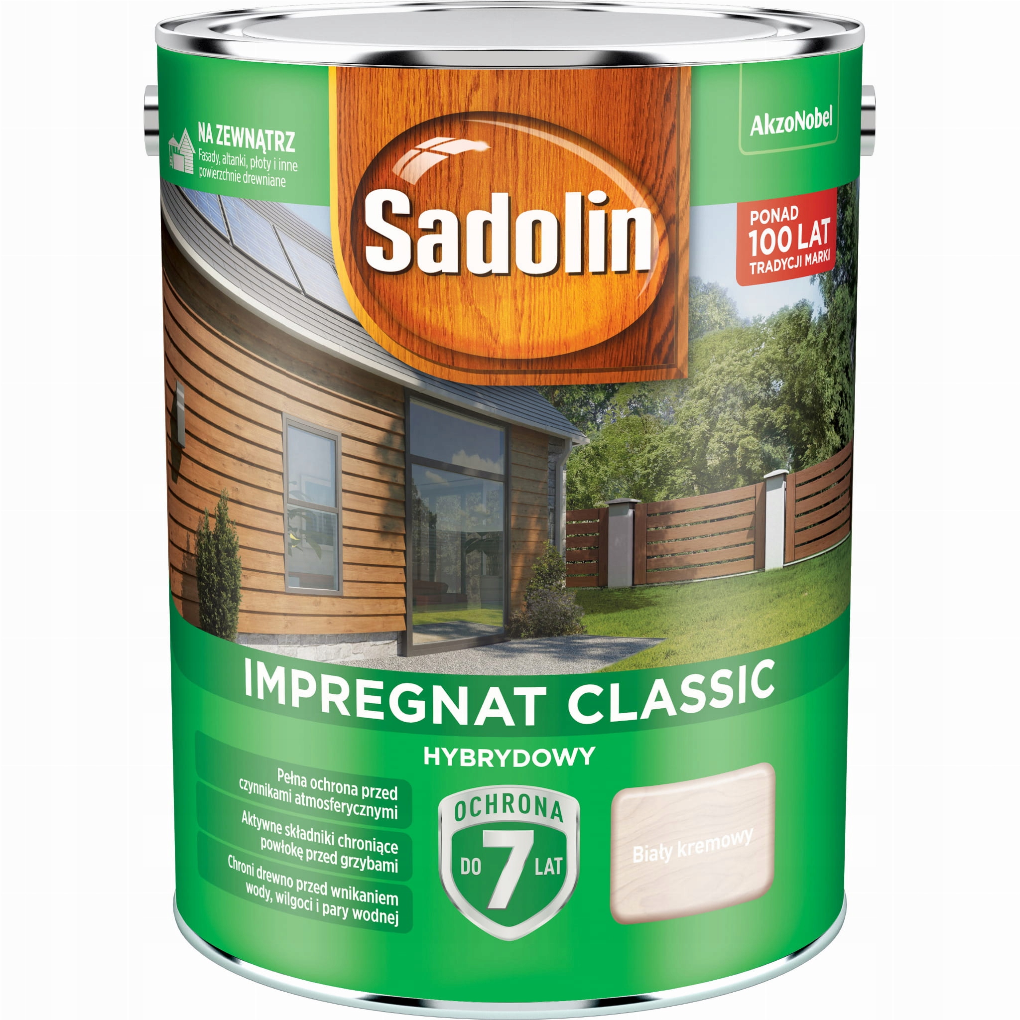 Impregnat do drewna Sadolin Classic hybrydowy Biały 4,5L