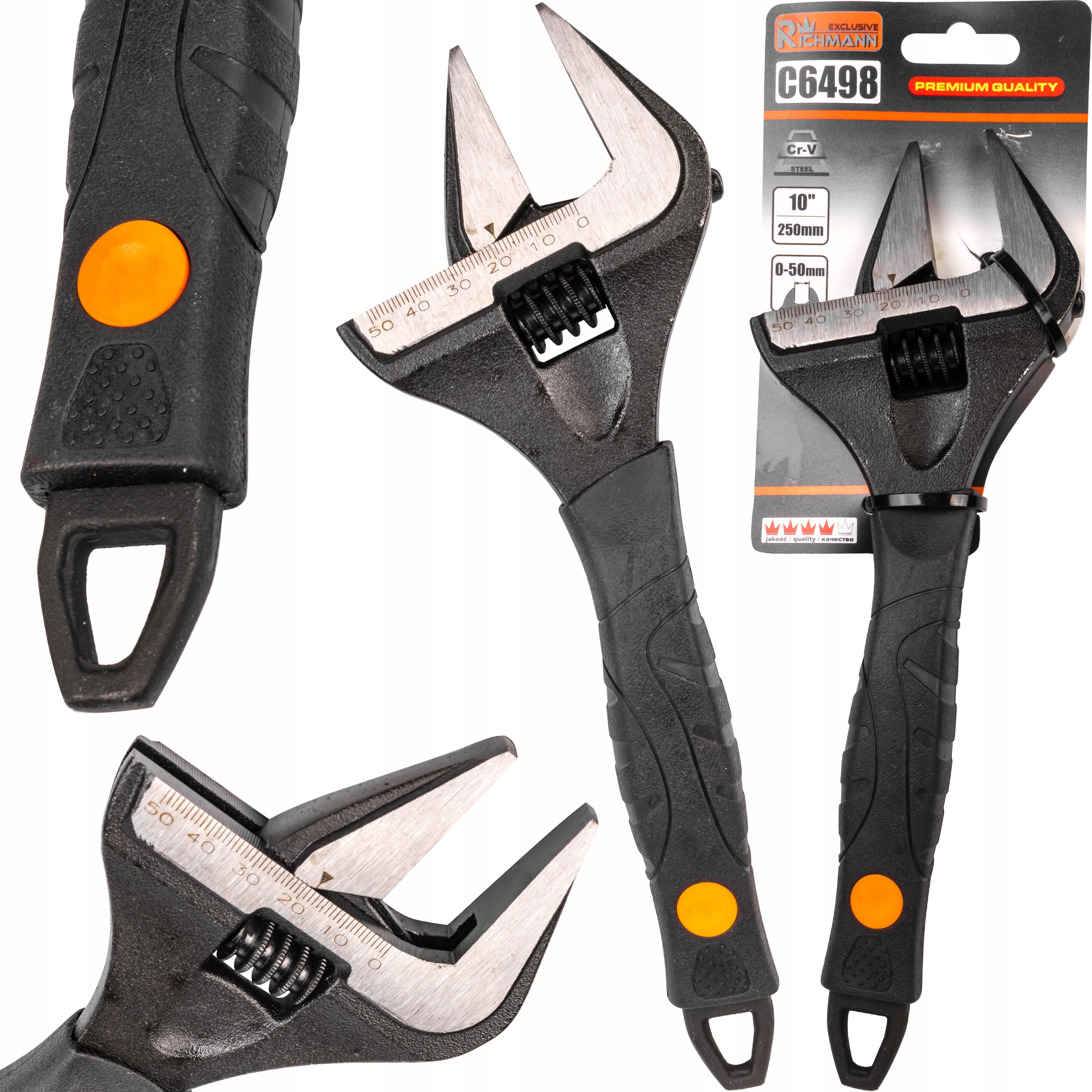 

Klucz Nastawny Szwedzki Szwed Szeroki 10'' 50mm