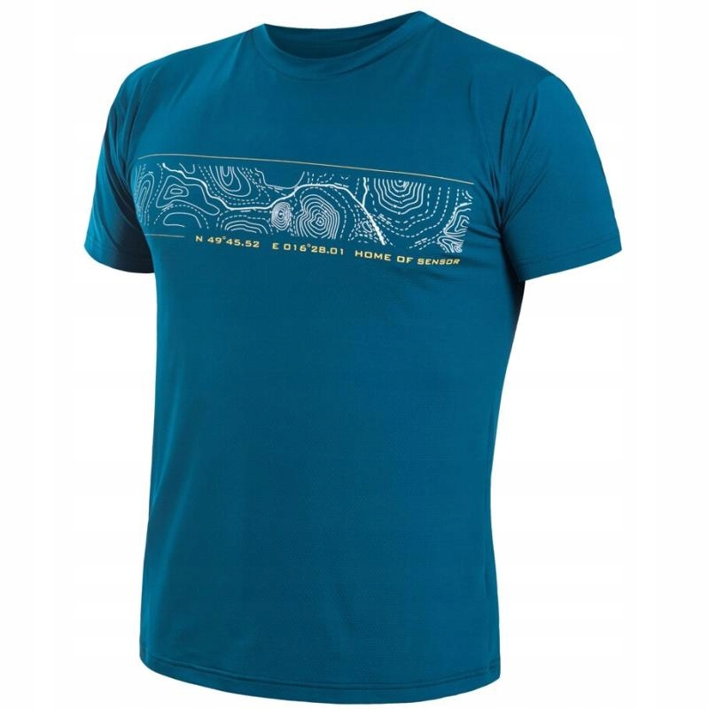 Sensor Triko Coolmax Tech Gps pánské krátký safírová S