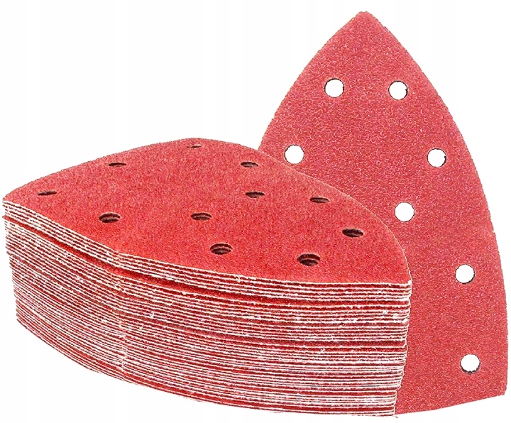 TRÓJKĄTY NA RZEP FORMATKA PAPIER ŚCIERNY NA SZLIFIERKE DELTA 150x100 ZESTAW