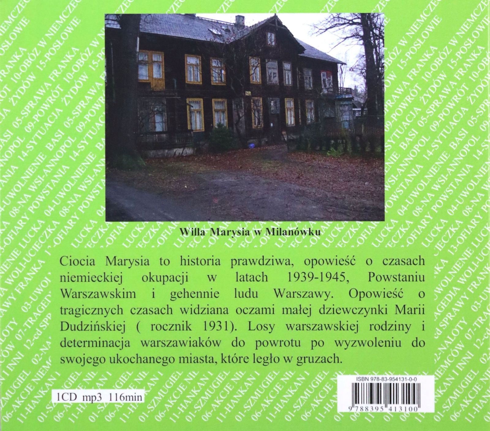 CIOCIA MARYSIA. HISTORIA PRAWDZIWA 1939-1945 - LECH MIRGOS [AUDIOBOOK] Stan opakowania oryginalne