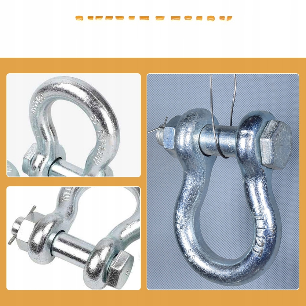 AMERYKAŃSKA KLAMRA W KSZTAŁCIE U 1/4 CALI SZAKLE HOLOWANIA Marka inna