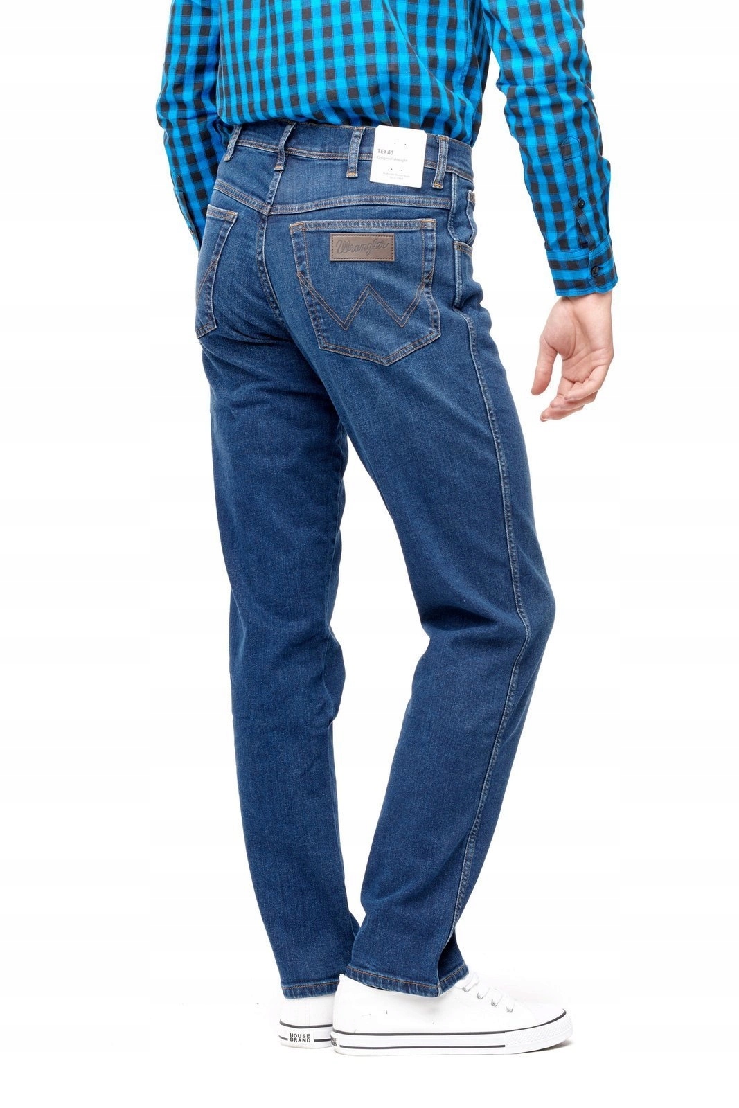 Pánské jednoduché džínové kalhoty Wrangler Texas Dark Storm W121LP36N 31/32