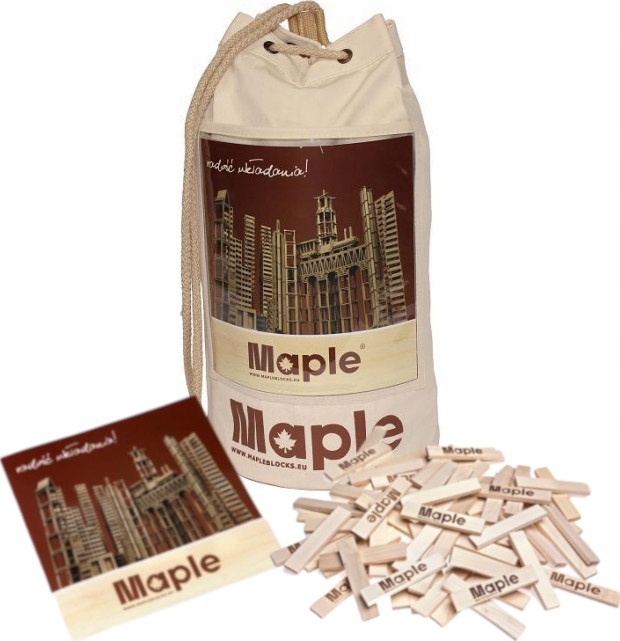

Drewniane Klocki Maple Edukacyjne Worek 200 Szt.