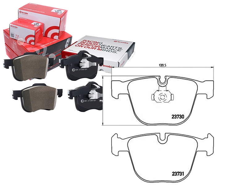 Brzdové Destičky Bmw 7 E65/E66 01- Zadní Brembo