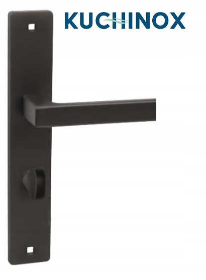 

Czarna matowa prosta klamka Loft Rando wc 72mm