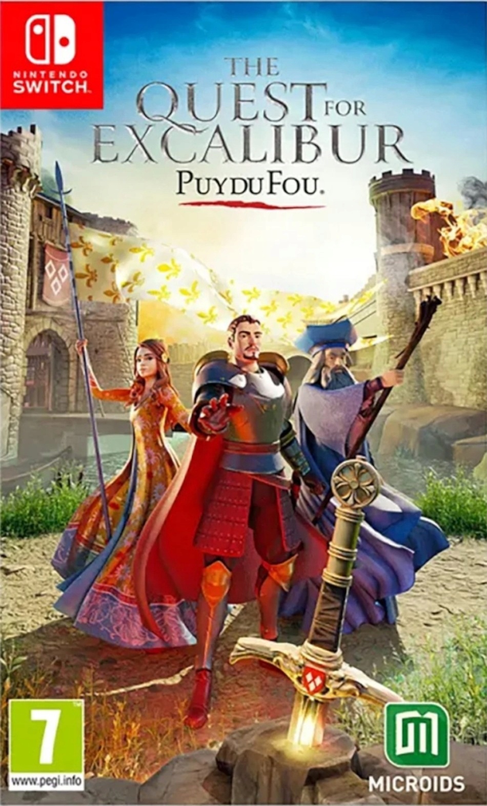 The Quest for Excalibur: Puy Du Fou Nintendo Switch pudełkowa