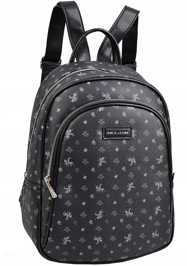 

David Jones Plecak damski Paris monogram Czarny