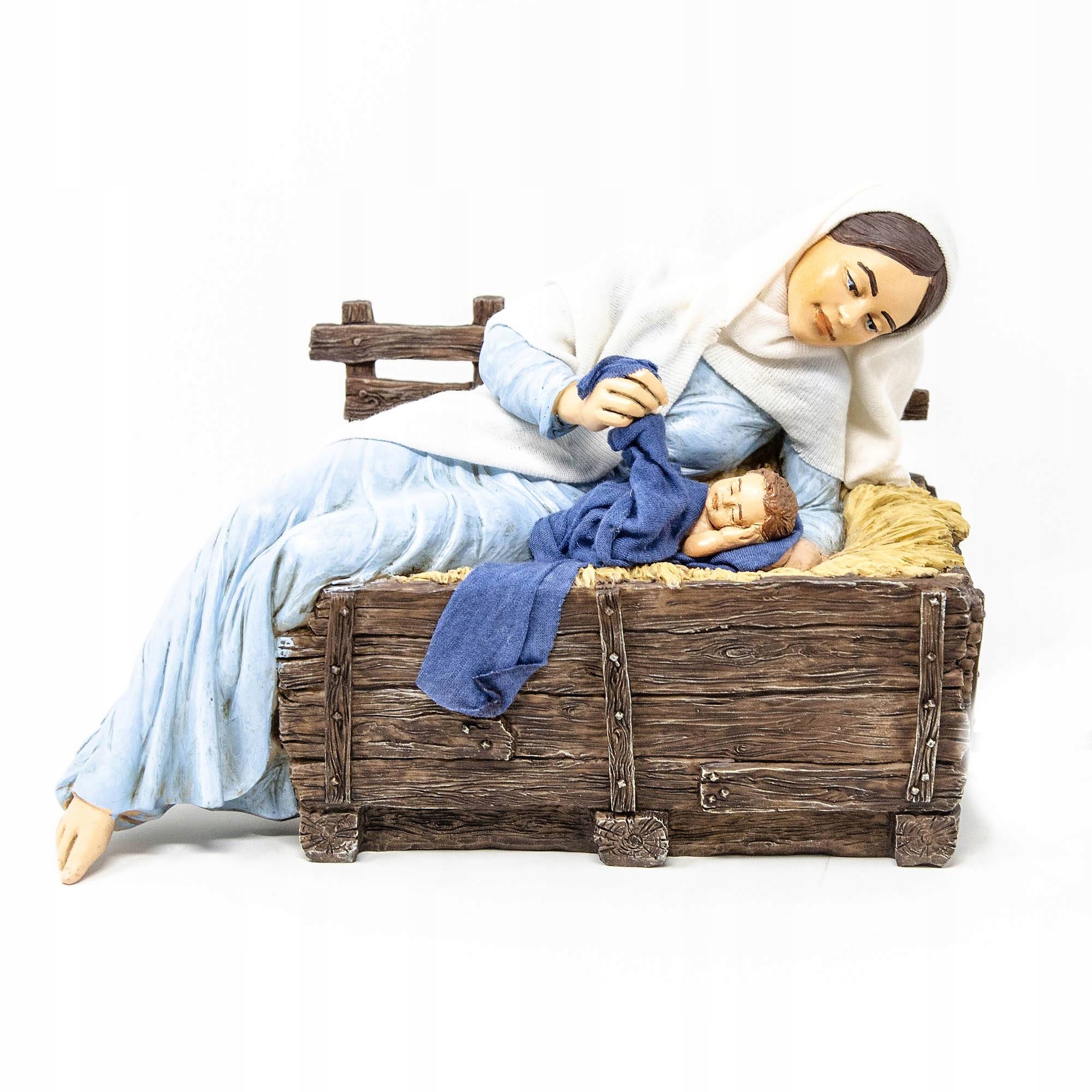 Włoska Pohyblivá Figurka Do Betlehemu „maryja S Ježišom“ Pre Postavy S Výškou 30 CM