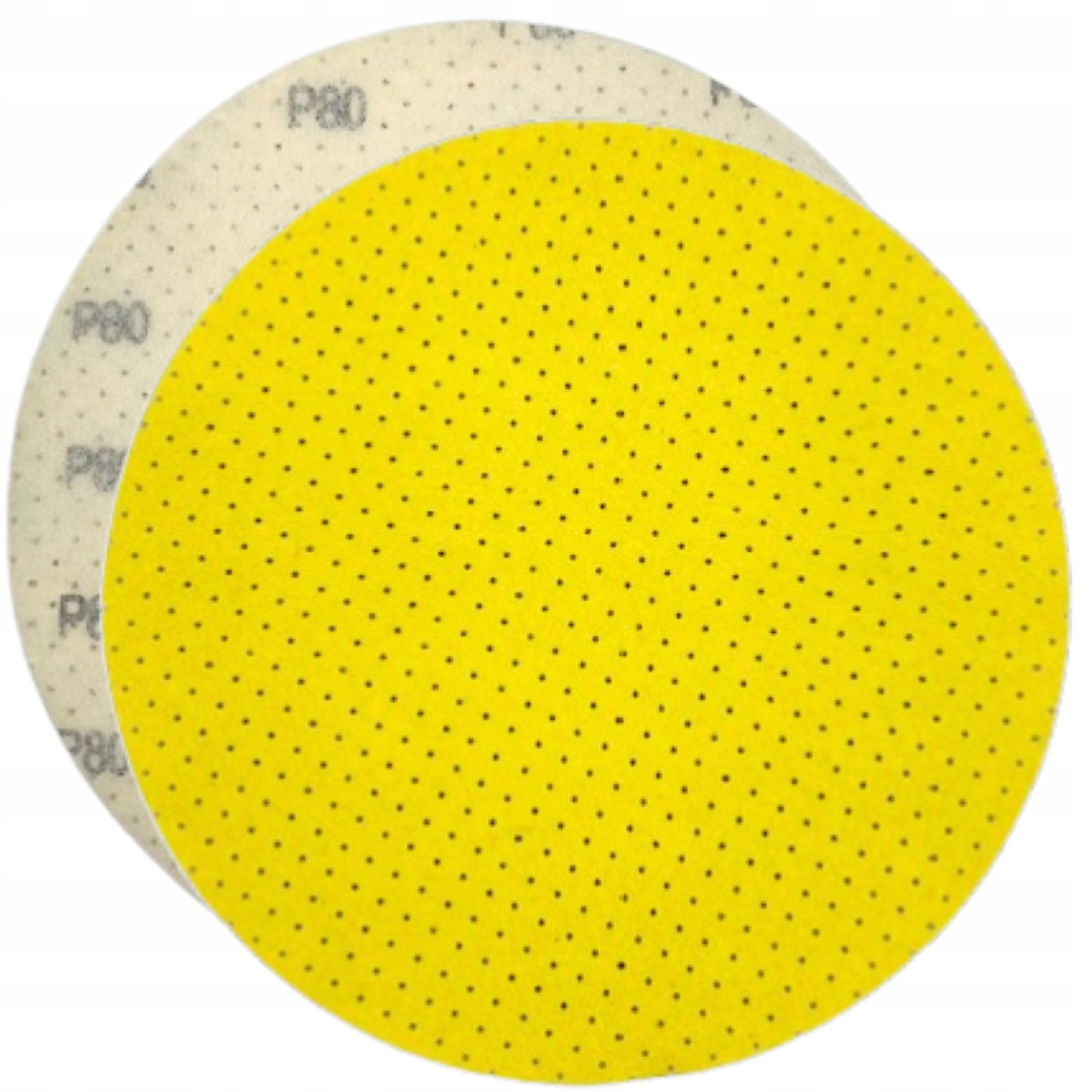 10 x Papier Ścierny Krążek Do Żyrafy Samoprzylepny Żółty 225mm gr. 80