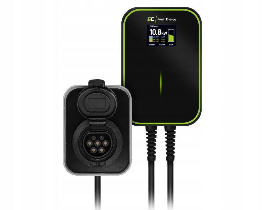 Nabíjačka pre elektrické automobily Green Cell EV15RFID 22 kW