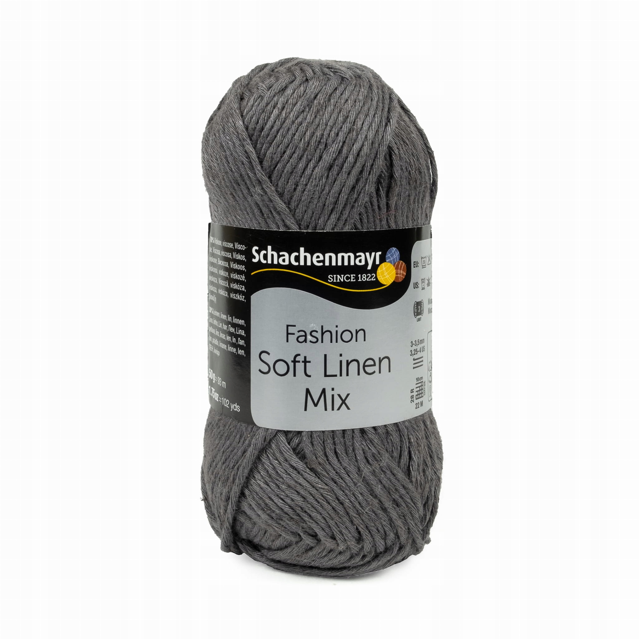 50g wiskoza len Soft Linen Mix 92 szary