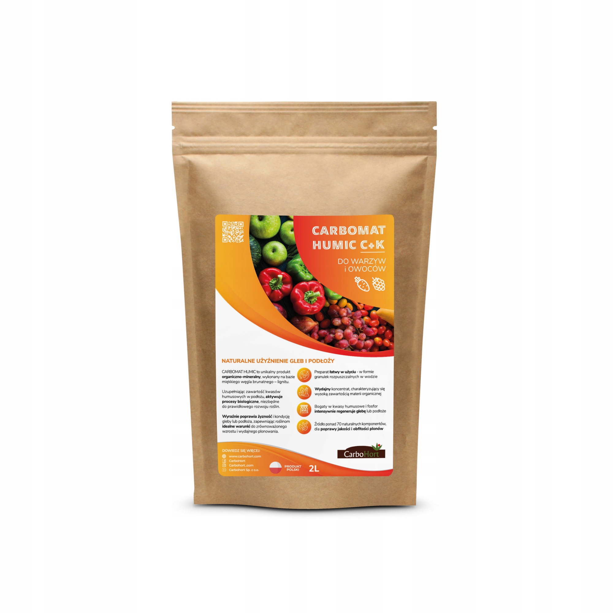 

Carbomat Humic 2L do warzyw i owoców, Naturalny