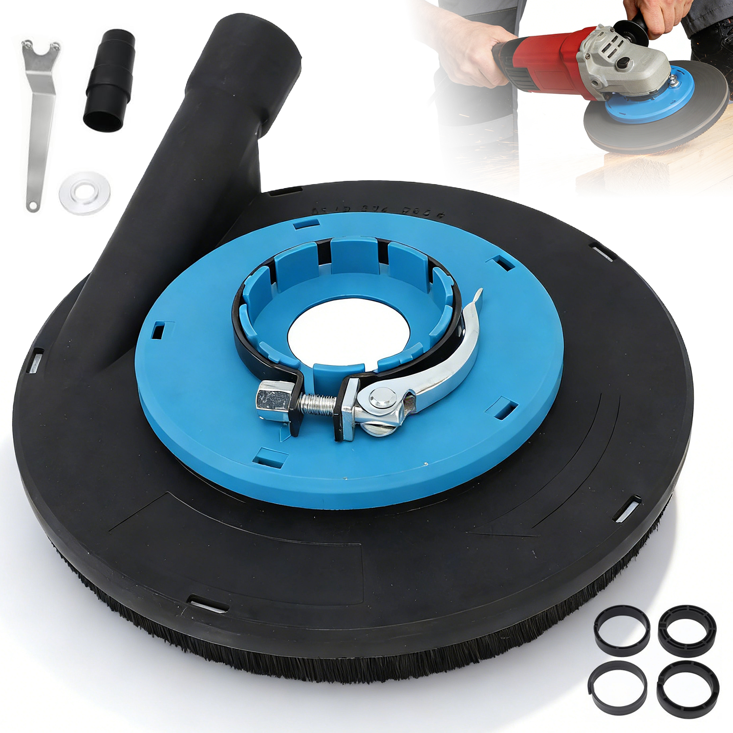 OSŁONA OCHRONNA DO SZLIFIERKI KĄTOWEJ 230MM DO FREZOWANIA BETONU