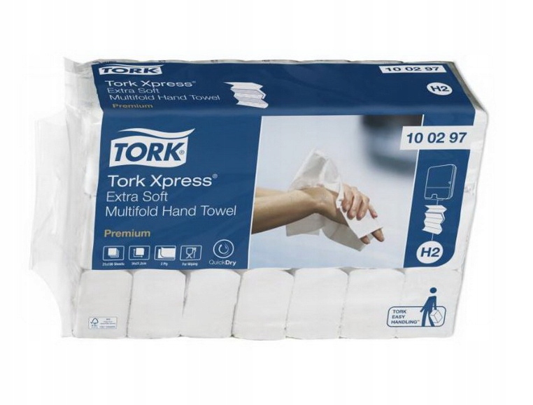 Levně Ručník Zz bílý Tork H2 Xpress celulóza 2W [2100]