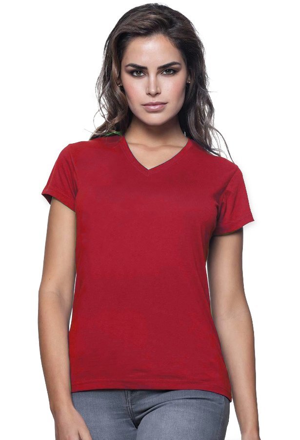 

Przewiewna koszulka damska Comfort v-neck Jhk XL