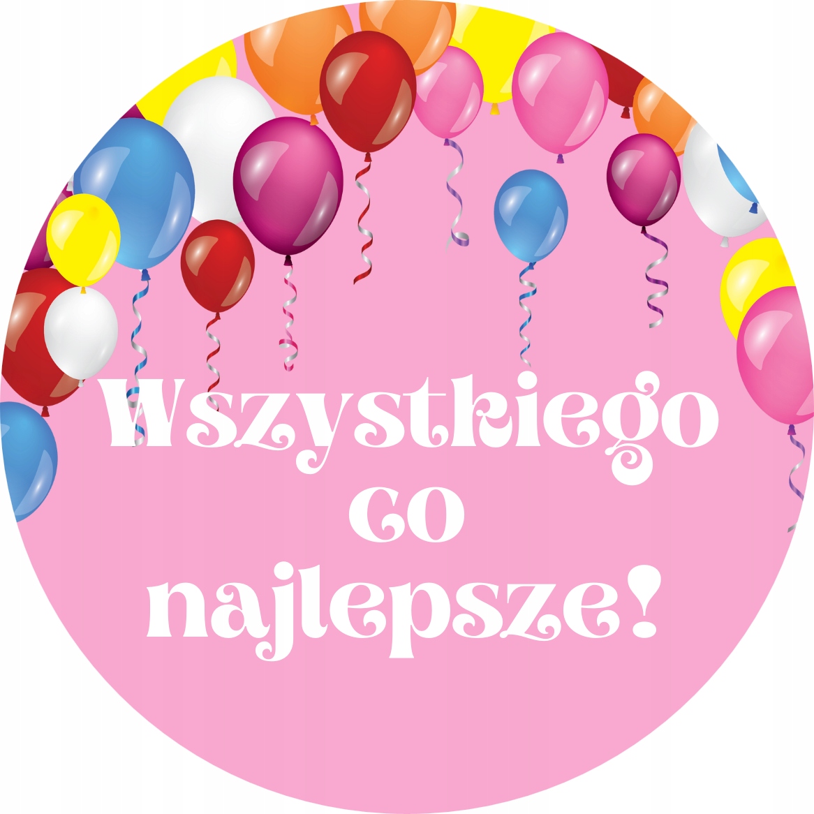 

Naklejki Wszystkiego Co Najlepsze 5 CM 60 Szt