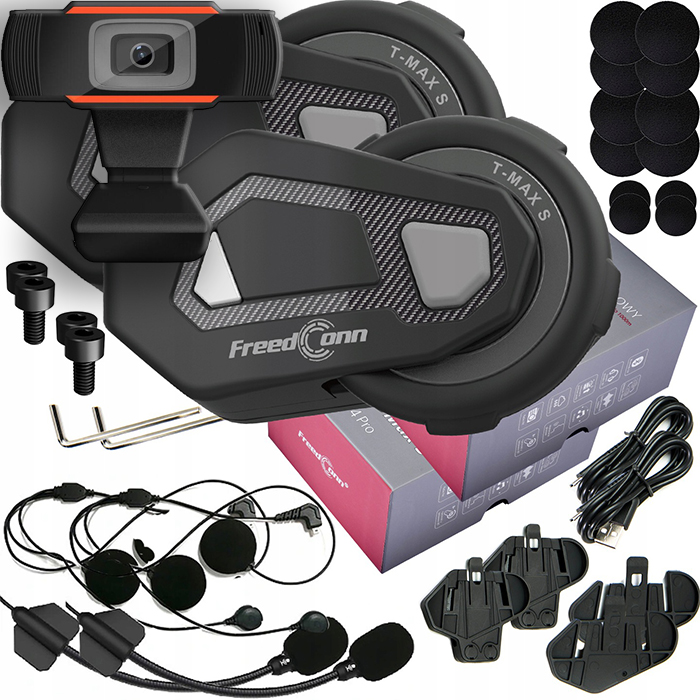 

Interkom Bluetooth T-max S V4 Pro 2 Kask Po Polsku