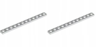 

Lego płytka WeDO 45300 1x12 biały 60479 -2 szt