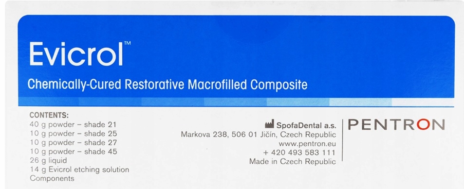 EVICROL CHEMOUTWARDZALNY KOMPOZYT DO ODBUDOWY Z MAKROWYPEŁNIACZEM 70g Kod producenta 4121121PE