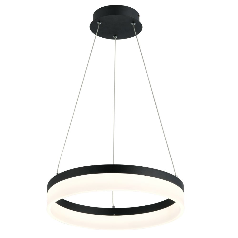 Lampa CORNELIA czarna ring LED Reality 330601-02