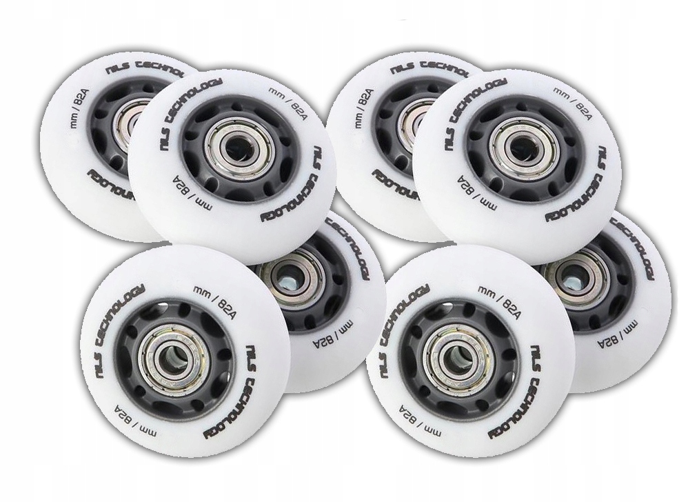 2x Sada Koleček Nils 84 Abec 9 Bílá Matná