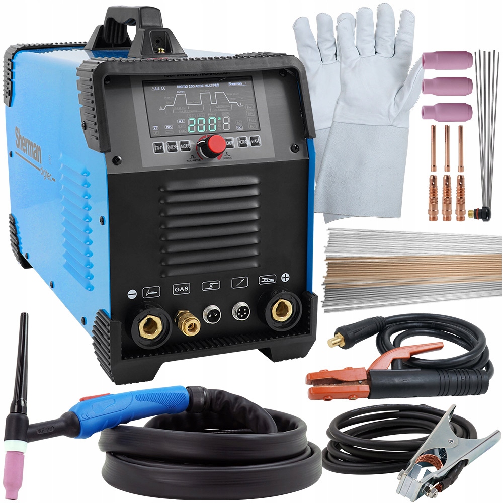 Spawarka TIG 200 Multi Pro AC/DC Sherman Puls HF