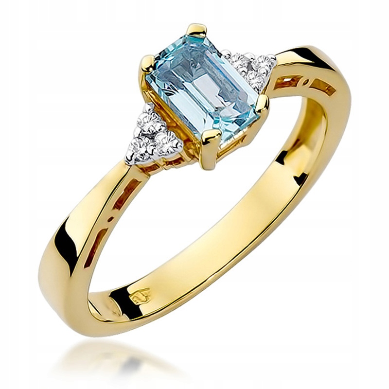 Prstýnek S Topazem A Brilianty